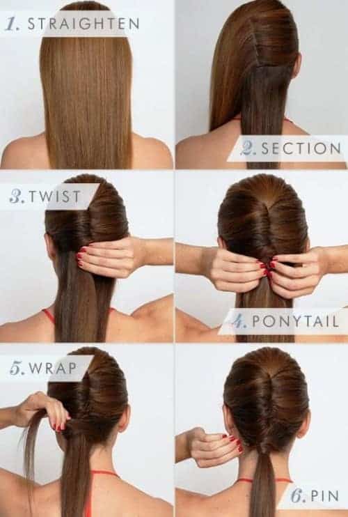french twist ponytail effortless long hairstyle for date ngiht french twist ponytail effortless long hairstyle for date ngiht