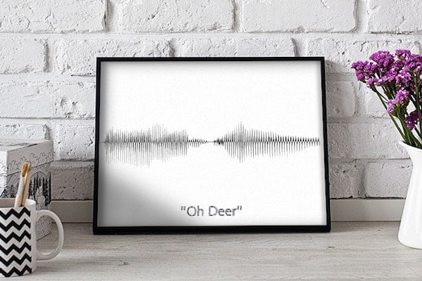 The gift that speaks – Free Printable Sound Wave Wall Art For Christmas