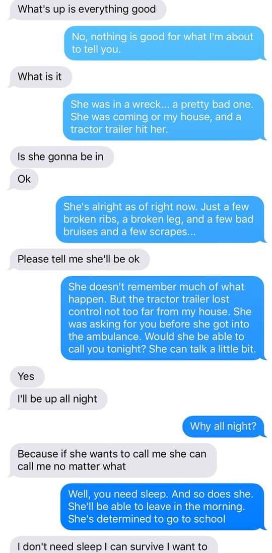 Protective Boyfriend Texts