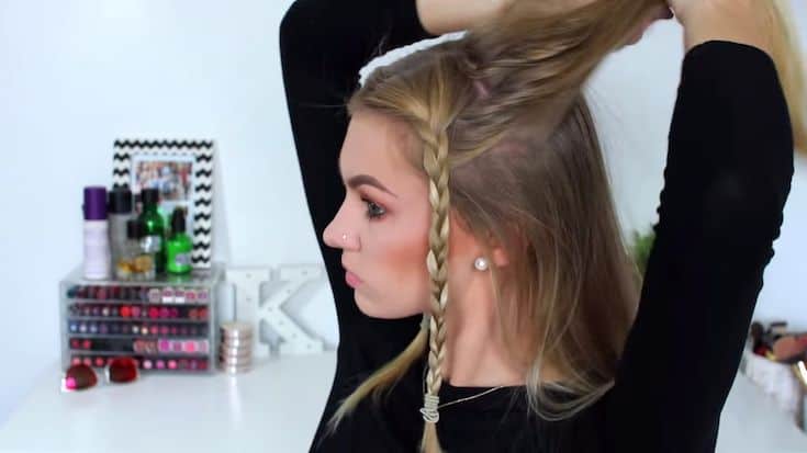 A-Half-up-half-down-top-knot-bun​-easy-summer-hairstyles-TodayWeDate.com-4