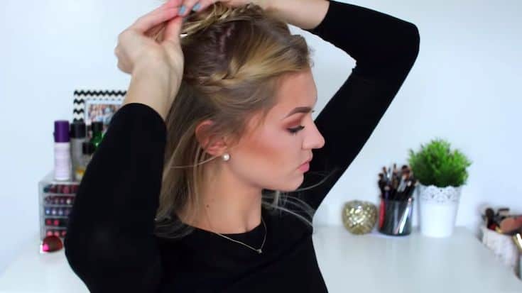 A-Half-up-half-down-top-knot-bun​-easy-summer-hairstyles-TodayWeDate.com-6