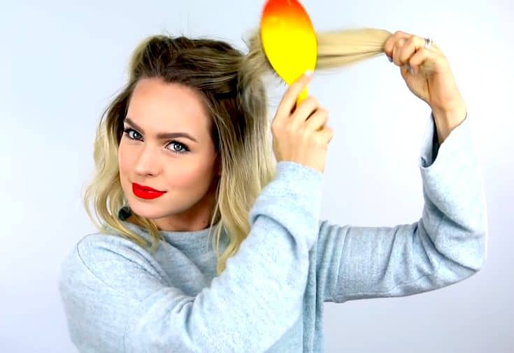 A-quick-and-fun-double-bun-hairstyle​-todaywedate.com-3