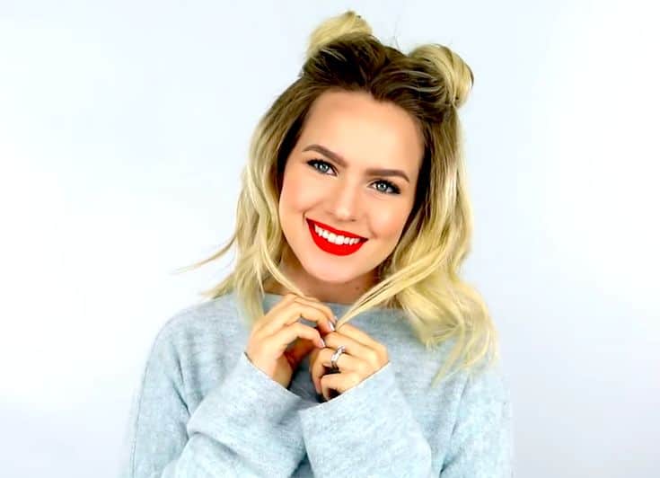 A-quick-and-fun-double-bun-hairstyle​-todaywedate.com-6
