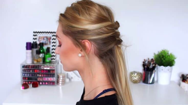 An-Elegant-no-braid-half-up-half-down-hairstyle​-6