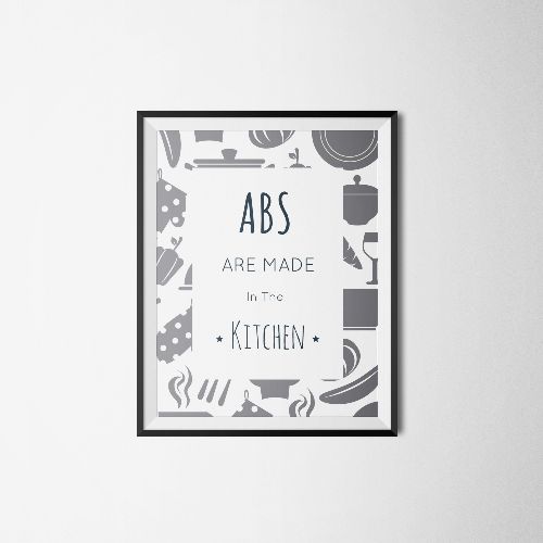 [Wall Art 8.5 x 11]Abs are made in the kitchen