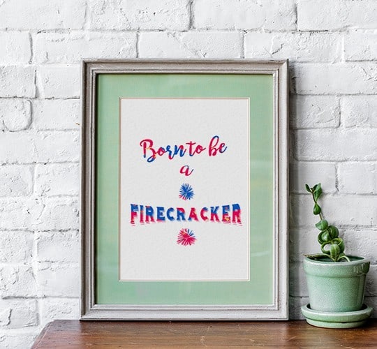 born to be a firecracker-4th of july wall art-00001